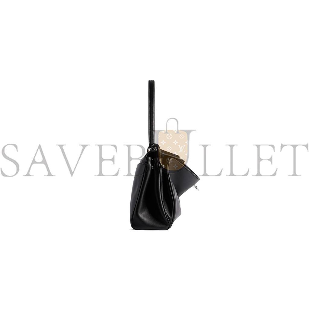 BALENCIAGA RODEO SMALL HANDBAG IN BLACK SMOOTH CALFSKIN (29*20*10cm) BALENCIAGA RODEO SMALL HANDBAG IN BLACK SMOOTH CALFSKIN (29*20*10cm)